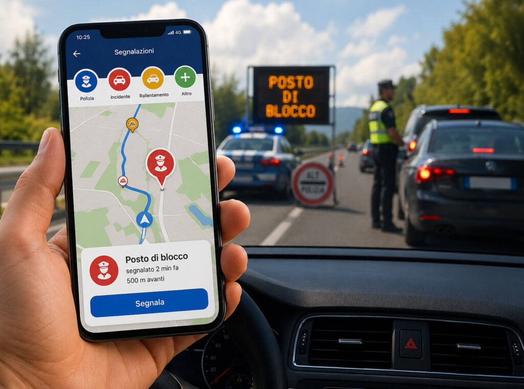 Le migliori app per visualizzare e segnalare i posti di blocco in tempo reale