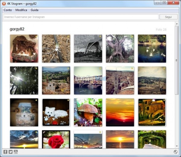 scaricare foto da instagram con 4k stogram