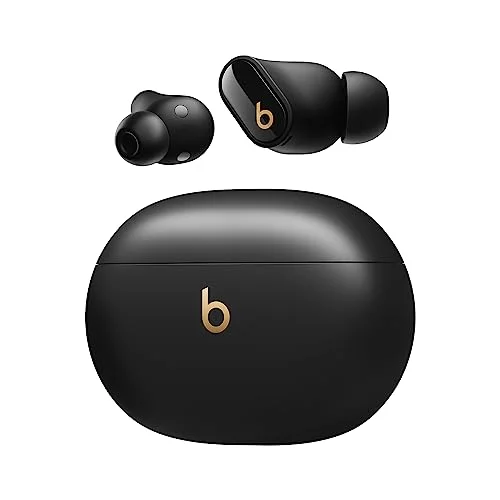 Beats Studio Buds + | Auricolari true wireless con cancellazione del rumore, compatibilità Apple e Android migliorata, microfono incorporato, cuffie Bluetooth resistenti al sudore - Nero e oro