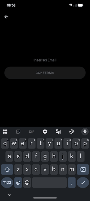 Boo Registrazione Inserisci Email