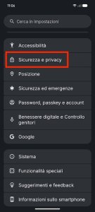 Impostazioni Android Sicurezza E Privacy