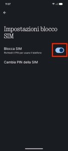 Impostazioni Blocco Sim Android Levetta