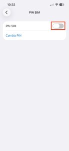 iphone pin sim disabilitato