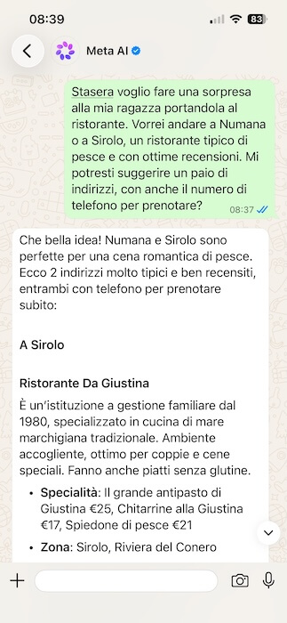 meta ai richiesta di una sorpresa