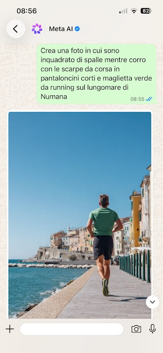 meta ai risultato creazione foto