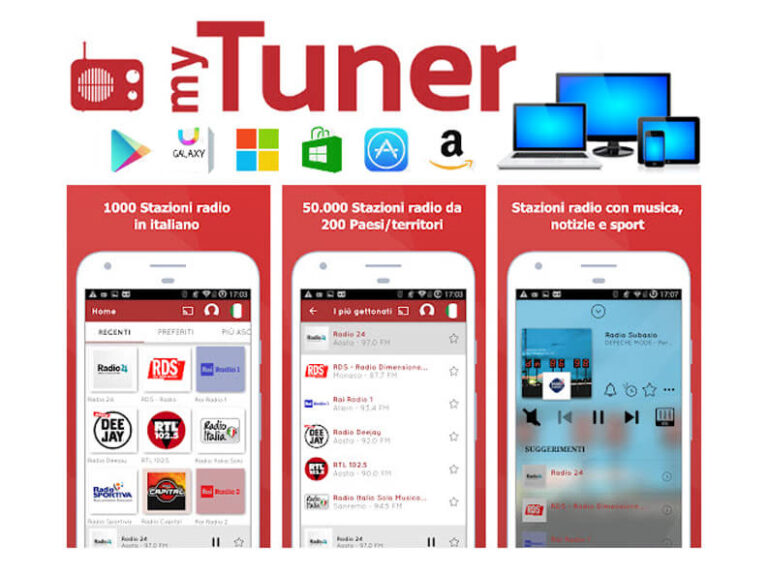 myTuner Radio: la migliore app per ascoltare la radio su ogni dispositivo