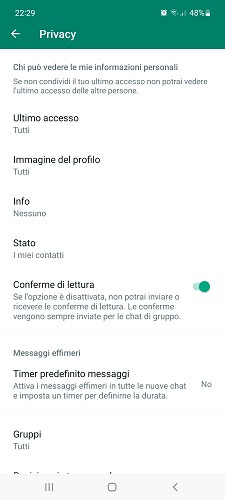 Privacy Account Whatsapp
