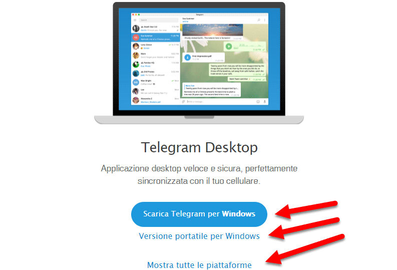 come scaricare telegram su PC