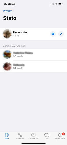 Stato Whatsapp Iphone Contatti
