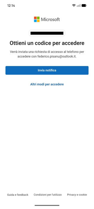 Ottieni Un Codice Per Accedere