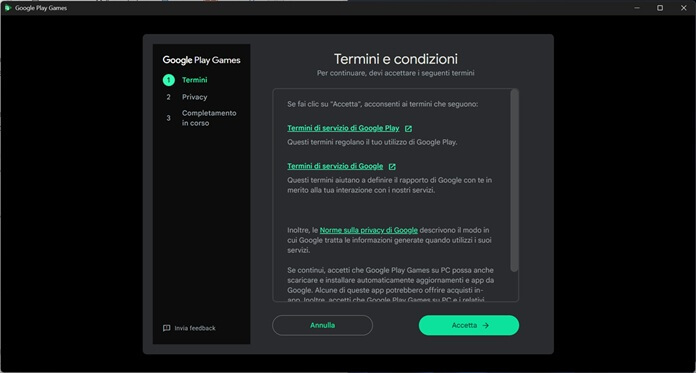 Termini E Condizioni Google Play Games